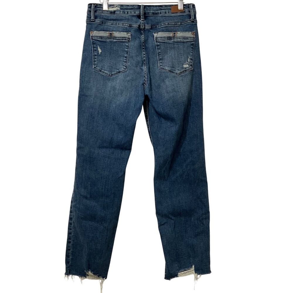 Judy Blue Women's 11/30 30X30Blue Distressed Dad Jean Denim JB88580DK